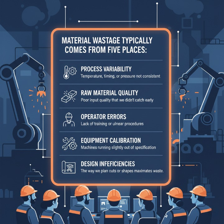 Lean Manufacturing - Reducing Material Wastage in Steel Production