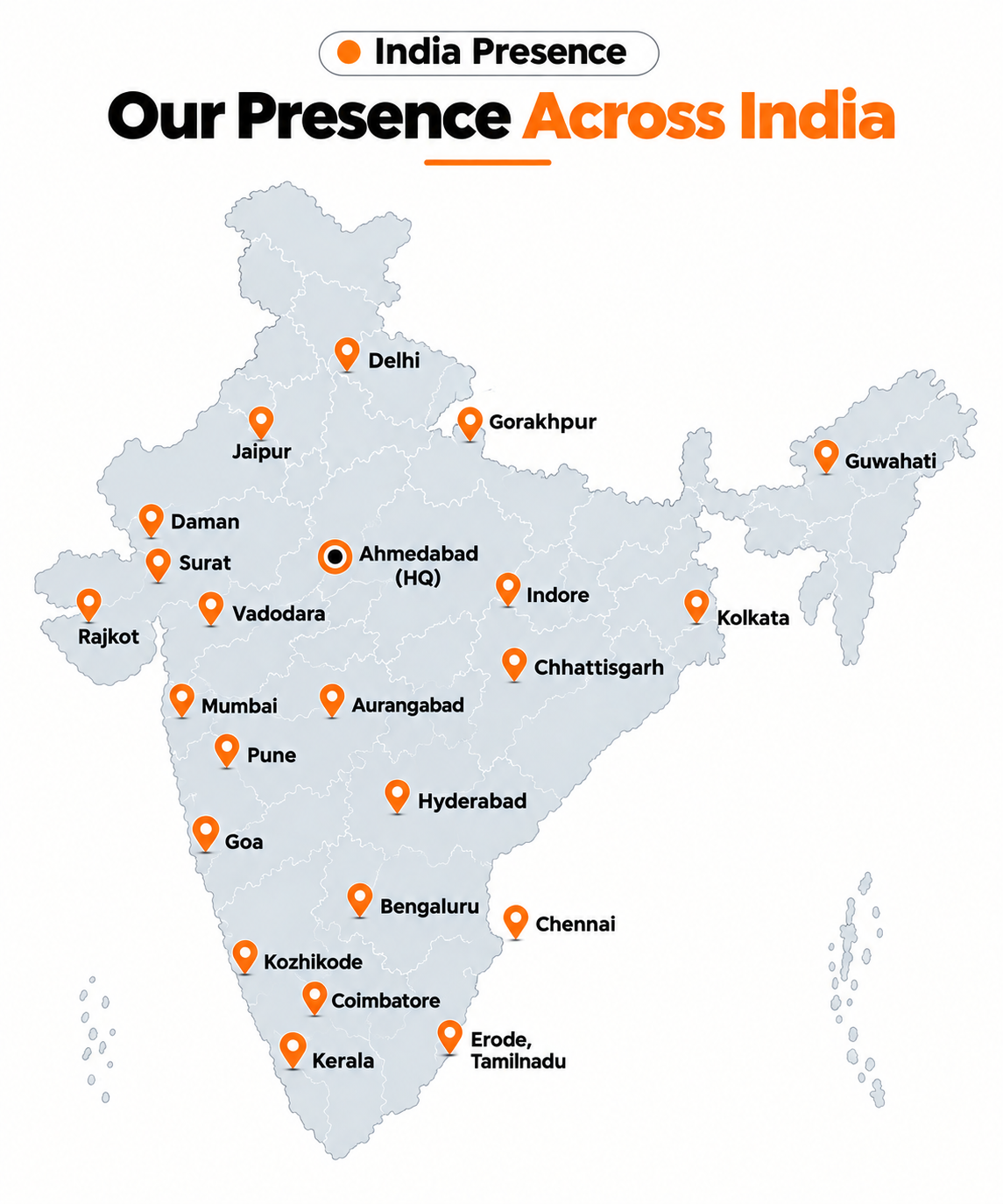 D&V Business Consulting Presence across India