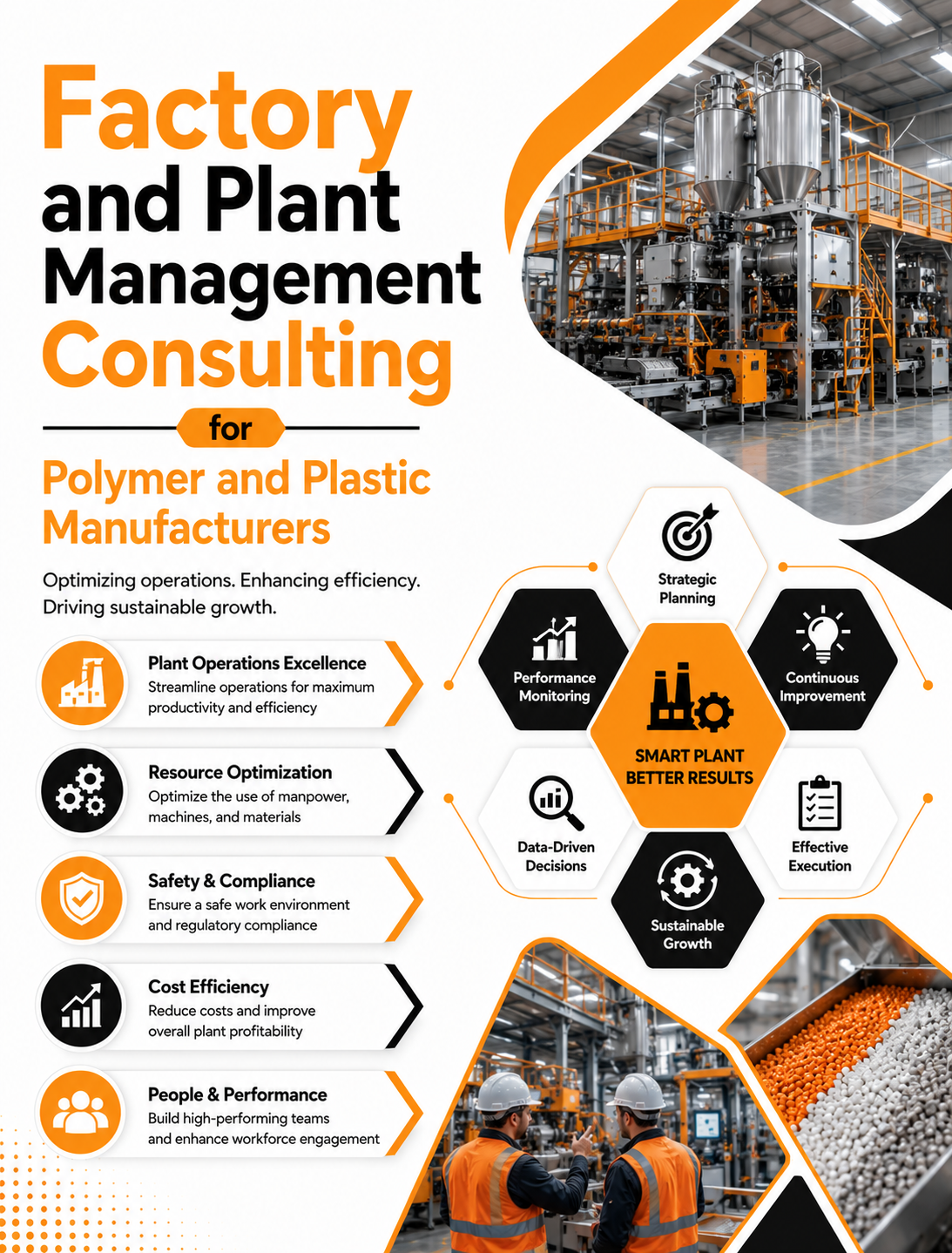 Factory and Plant Management Consulting for Polymer and Plastic Manufacturers