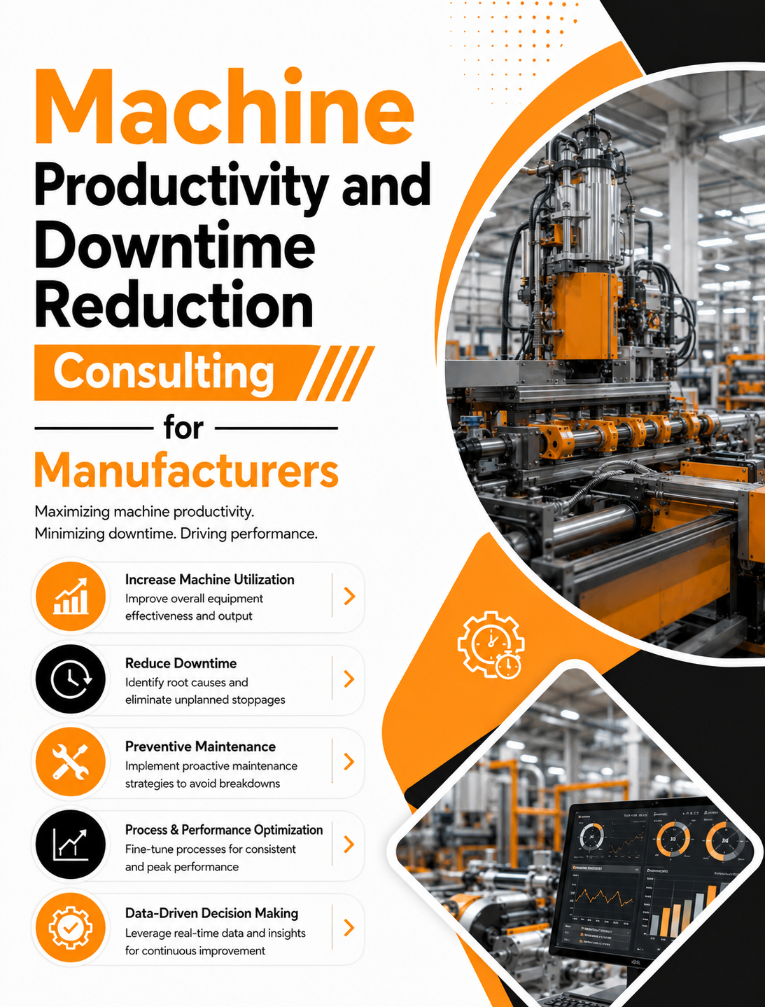 Machine Productivity and Downtime Reduction Consulting for Manufacturers