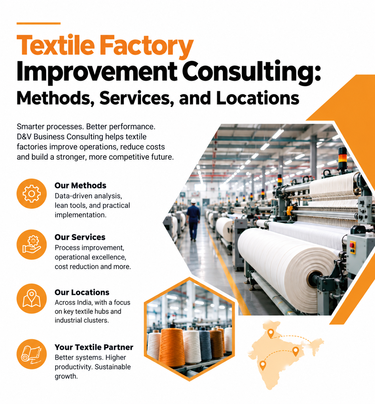 Textile Factory Improvement Consulting Methods, Services, and Locations